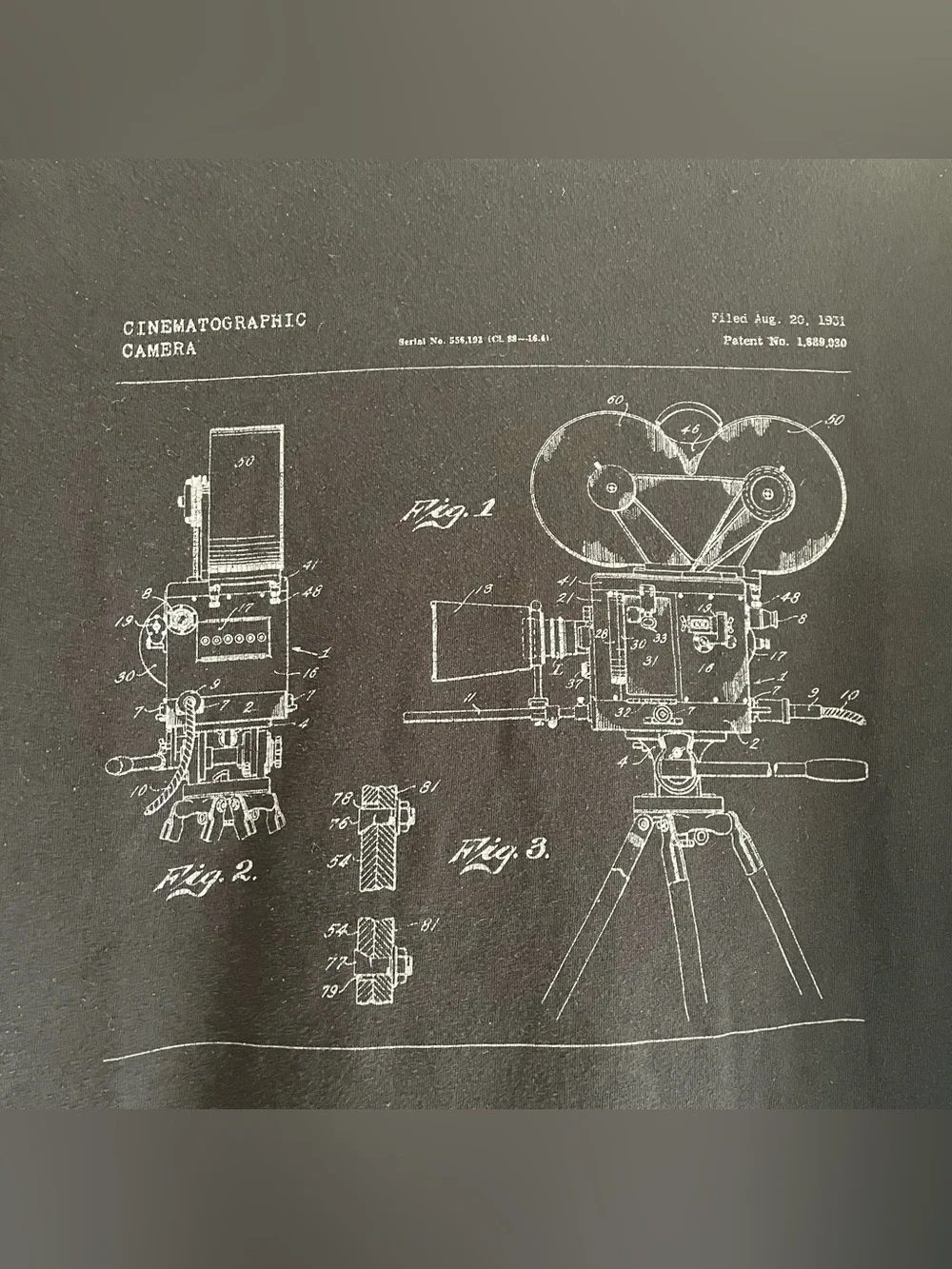 Banana Republic Graphic Tee Shirt Cinematography Black Large